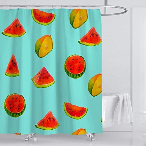 Rideau de douche Pastèque 180x180 cm