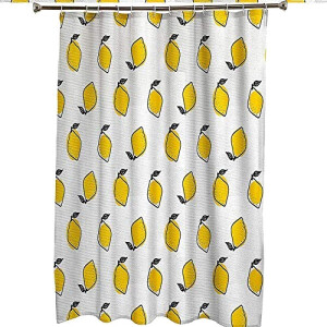 Rideau de douche Poire jaune 120x180 cm