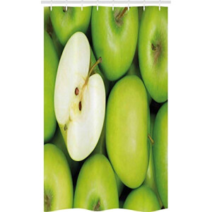 Rideau de douche Pomme crème vert 120x180 cm