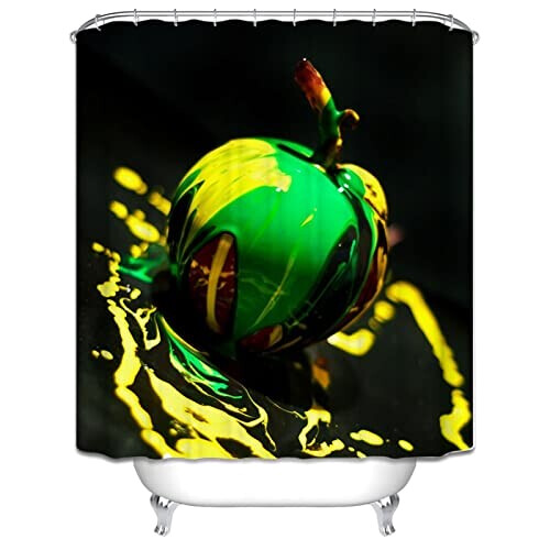 Rideau de douche Pomme style 120x180 cm