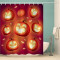 Rideau de douche Citrouille d'halloween 120x200 cm - miniature