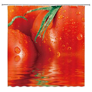 Rideau de douche Tomate 183x183 cm
