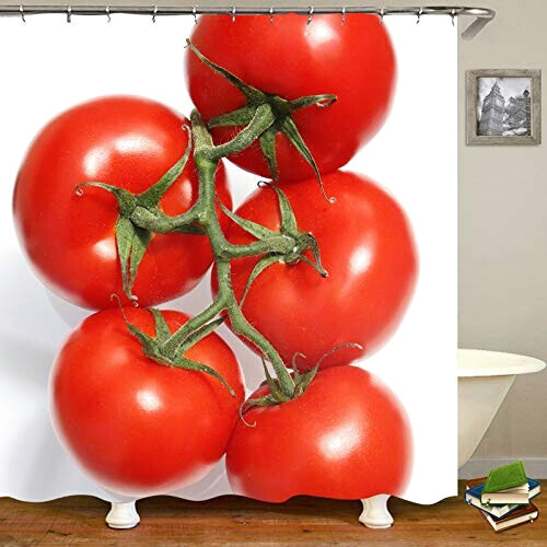Rideau de douche Tomate multicolore 120x180 cm variant 0 