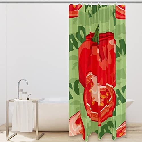 Rideau de douche Tomate multi-couleur variant 0 