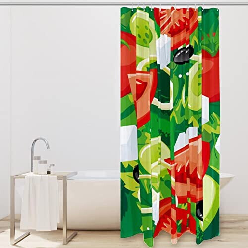 Rideau de douche Tomate multi-couleur variant 0 