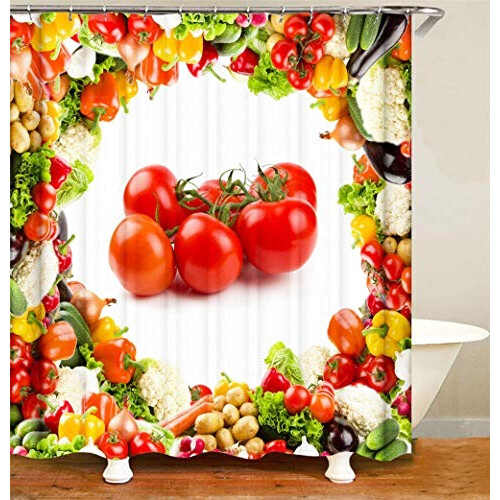 Rideau de douche Tomate 150x180 cm