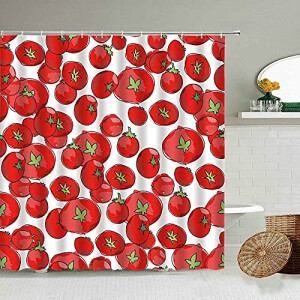 Rideau de douche Tomate 180x180 cm