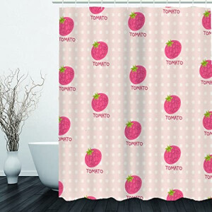 Rideau de douche Tomate 120x200 cm