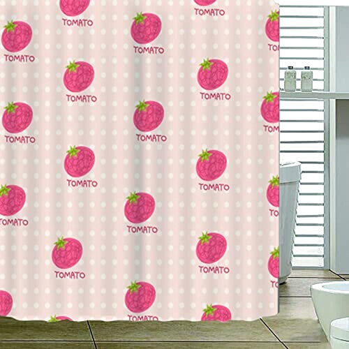 Rideau de douche Tomate 120x200 cm variant 1 