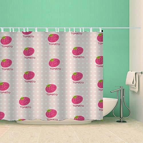 Rideau de douche Tomate 120x200 cm variant 5 