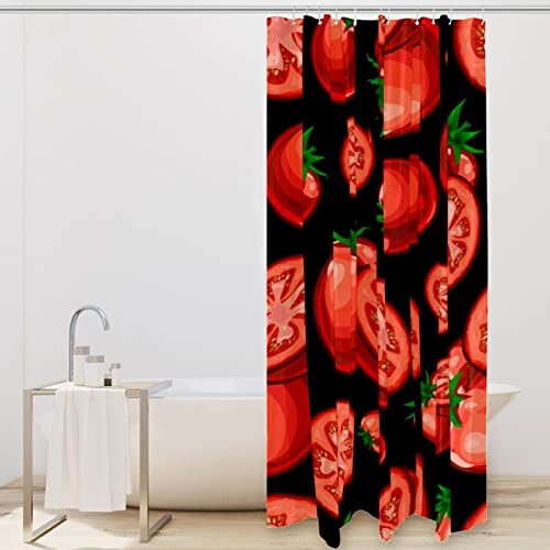 Rideau de douche Tomate multi-couleur variant 0 