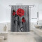 Rideau de douche Fleur rouge 180x180 cm - miniature variant 2