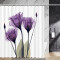 Rideau de douche Violette - Fleur - violet 180x180 cm - miniature