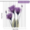 Rideau de douche Violette - Fleur - violet 180x180 cm - miniature variant 1