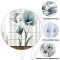 Rideau de douche Fleur yfx 180x180 cm - miniature variant 3
