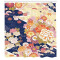 Rideau de douche Fleur vermilion bleu 175x200 cm - miniature variant 1