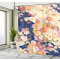 Rideau de douche Fleur vermilion bleu 175x200 cm - miniature variant 2