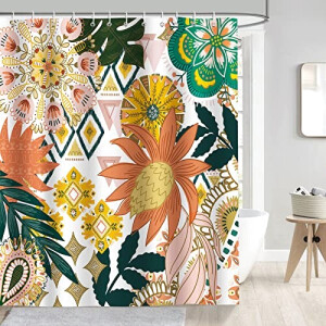 Rideau de douche Fleur s bohême 180x180 cm