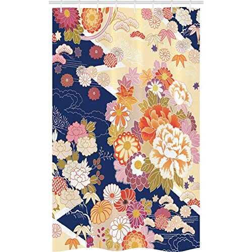 Rideau de douche Fleur multi 120x180 cm
