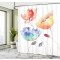 Rideau de douche Fleur orange bleu rouge 175x200 cm - miniature variant 2