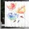 Rideau de douche Fleur orange bleu rouge 175x200 cm - miniature variant 3