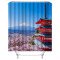 Rideau de douche Fleur couleur 180x180 cm - miniature variant 2