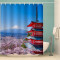Rideau de douche Fleur couleur 180x180 cm - miniature variant 3