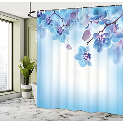 Rideau de douche Orchidée - Fleur - multicolore 175x200 cm variant 1 