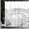 Rideau de douche Paris noir et blanc 175x200 cm - miniature variant 3