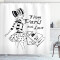 Rideau de douche Paris lilas violet 175x200 cm - miniature