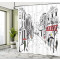 Rideau de douche Paris multicolore 175x180 cm - miniature variant 2