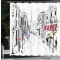 Rideau de douche Paris multicolore 175x180 cm - miniature variant 3