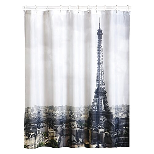Rideau de douche Paris gray 180x200 cm
