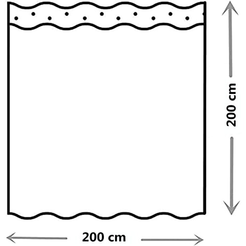 Rideau de douche Paris 200x200 cm variant 4 
