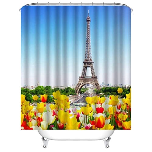 Rideau de douche Paris couleur 120x180 cm variant 2 