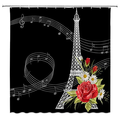 Rideau de douche Paris multi 178x178 cm
