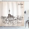 Rideau de douche Las Vegas beige noir 175x240 cm - miniature