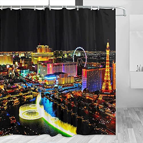 Rideau de douche Las Vegas yl- 180x180 cm