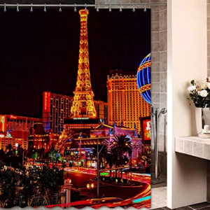 Rideau de douche Las Vegas usa- 183x183 cm