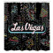 Rideau de douche Las Vegas multicolore 175x220 cm - miniature variant 1