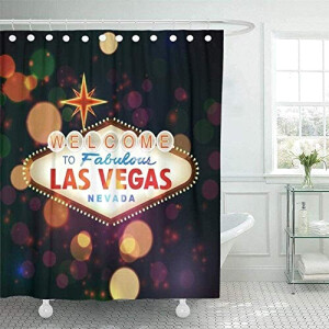 Rideau de douche Las Vegas 150x180 cm