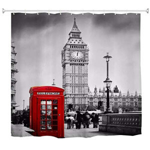 Rideau de douche Londres style 150x180 cm