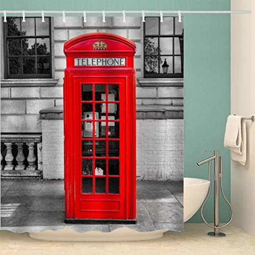 Rideau de douche Londres couleur 120x180 cm variant 0 
