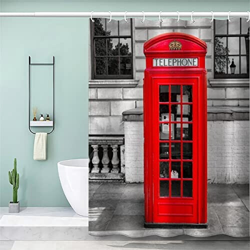 Rideau de douche Londres couleur 120x180 cm variant 1 