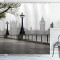 Rideau de douche Londres multicolore 175x200 cm - miniature