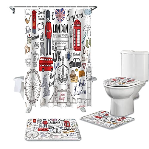 Rideau de douche Londres 180x180 cm