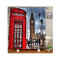 Rideau de douche Londres rouge 90x180 cm - miniature