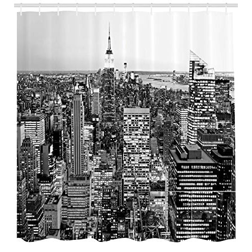 Rideau de douche New York gris 175x240 cm variant 0 