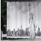Rideau de douche New York noir blanc 175x200 cm - miniature variant 3