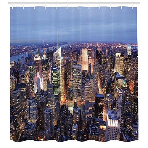 Rideau de douche New York bleu 175x220 cm variant 0 